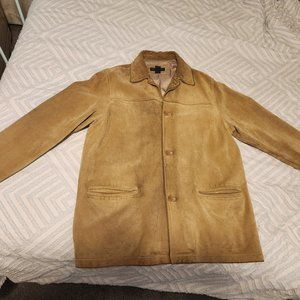 Beige Suede Banana Republic 3/4 coat